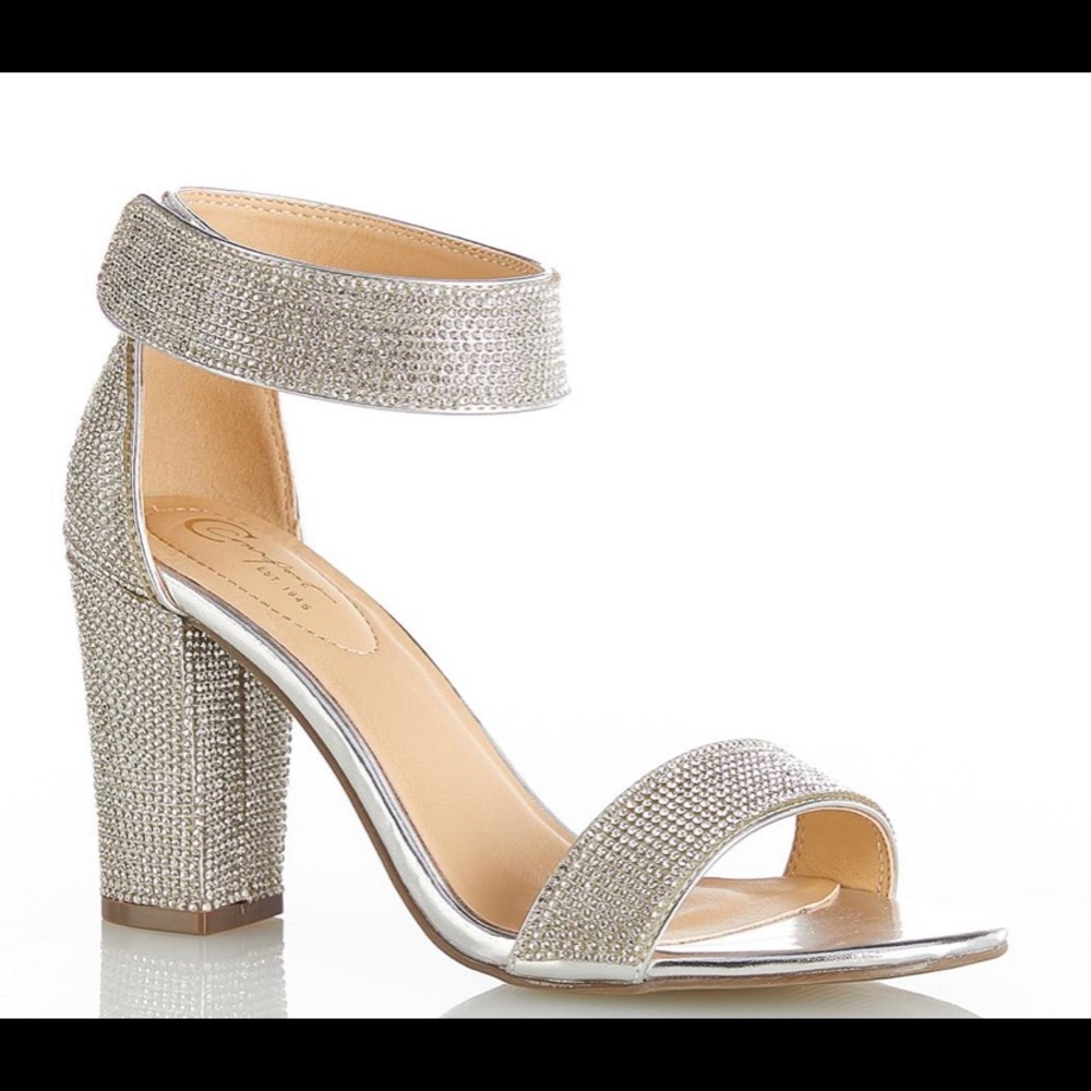 Cato Sparkle Ankle Band Heels Size 8.5